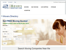 Tablet Screenshot of moversdirectory.com